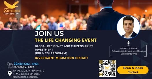 RESIDENCY -CITIZENSHIP BY INVESTMENT SEMINAR