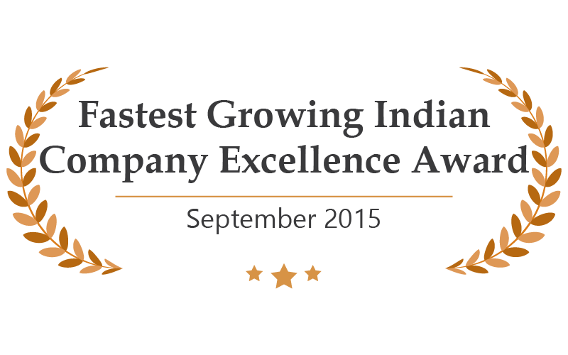 Firstest Growing Indian Company Excellence Award